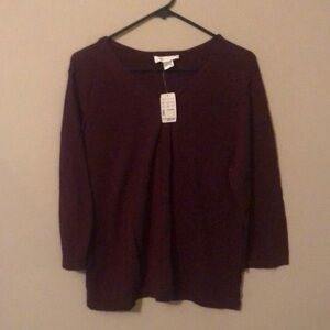 Christopher and Banks sweater, burgundy